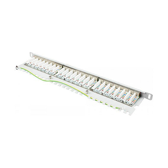Good Connections Patchpanel 19"Cat. 6 24-P. 0,5HE lichtgr.