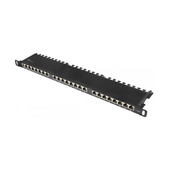 Good Connections Patchpanel 19"Cat. 6 24-P. 0,5 HE schw.