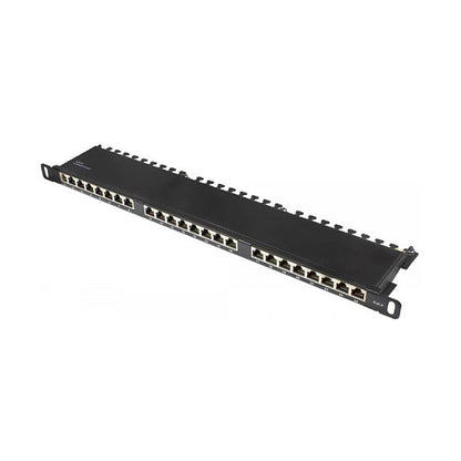 Good Connections Patchpanel 19"Cat. 6 24-P. 0,5 HE schw.