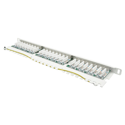 Good Connections Patchpanel 19"Cat. 6 24-P. 0,5HE reinweiß