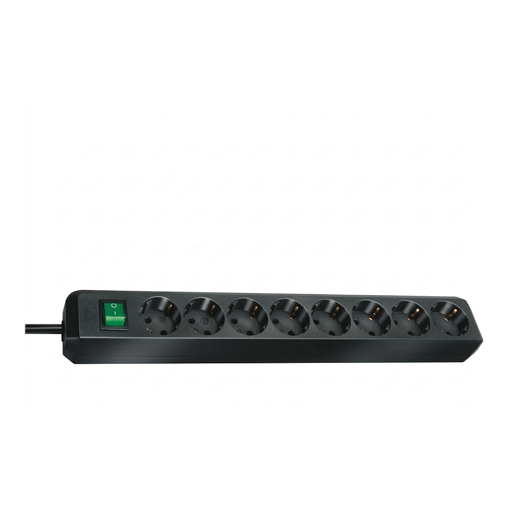 Brennenstuhl Steckdosenleiste ECO-Line 8x 3m schwarz