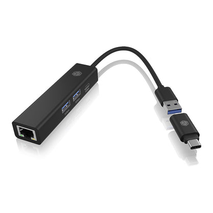 ICY BOX IB-HUB1439 LAN/USB Hub LAN/USB Hub