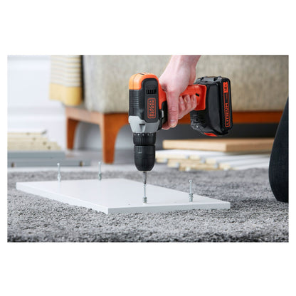 Black&Decker Akku-Bohrschrauber 18V 1.5Ah BCD001C1