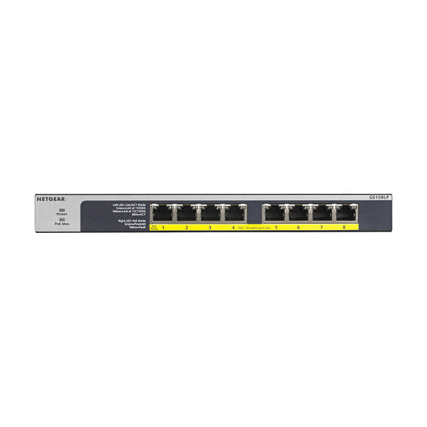 NETGEAR Switch 8x GE GS108LP-100EUS unmanaged