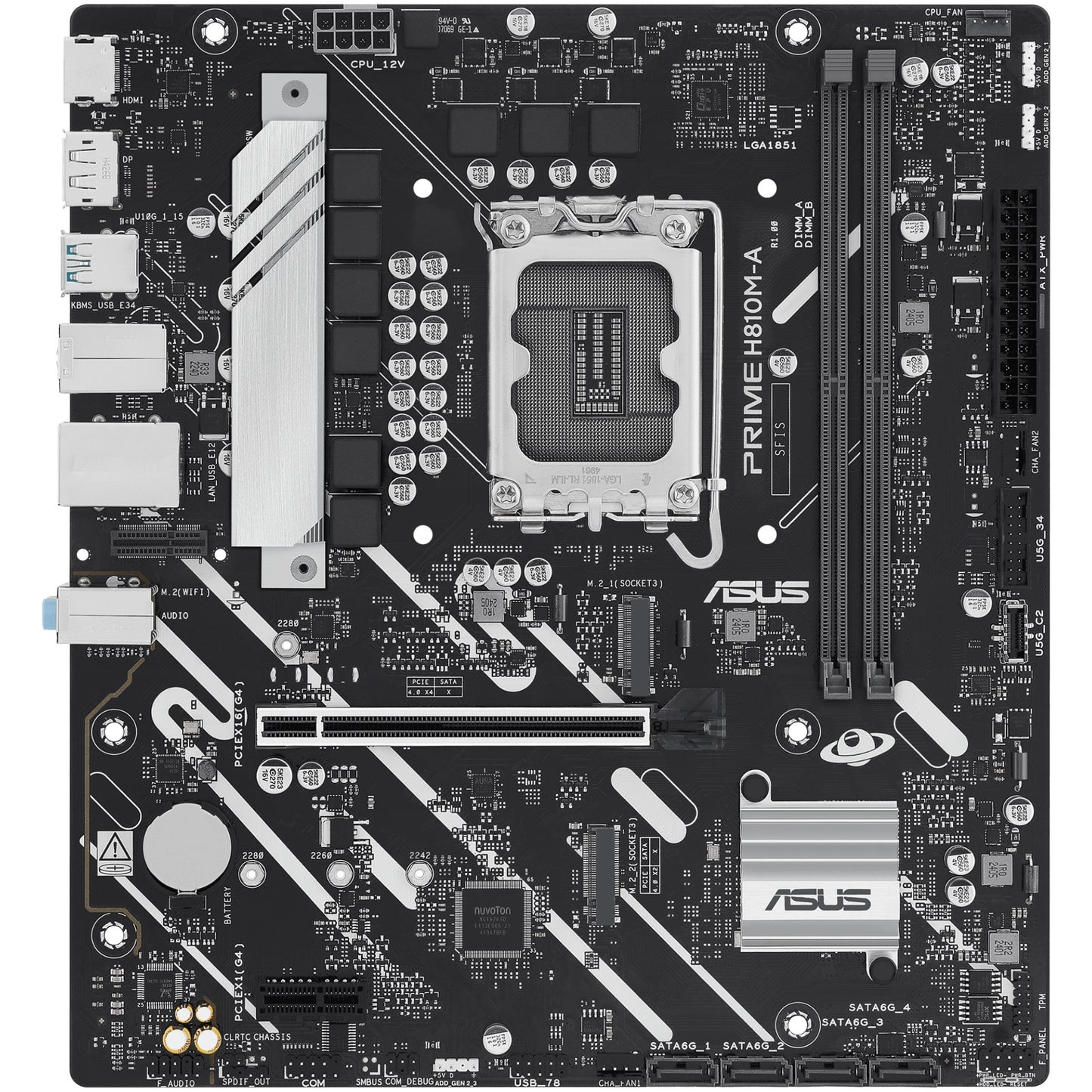 ASUS PRIME H810M-A-CSM (Intel.LGA1851.DDR5.mATX)