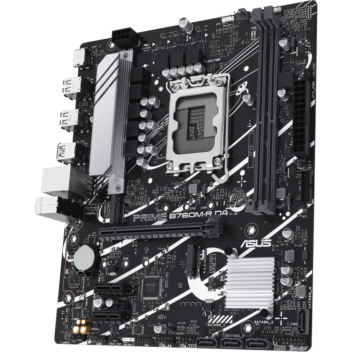 ASUS PRO B760M-R D4 (Intel.1700.DDR4.mATX)