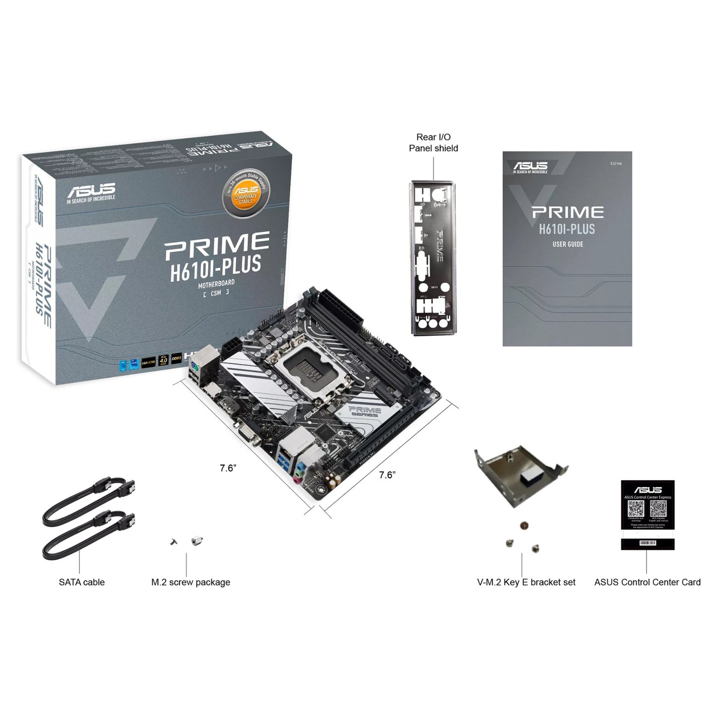 ASUS PRIME H610I-PLUS-CSM (AMD.AM4.DDR4.mATX)