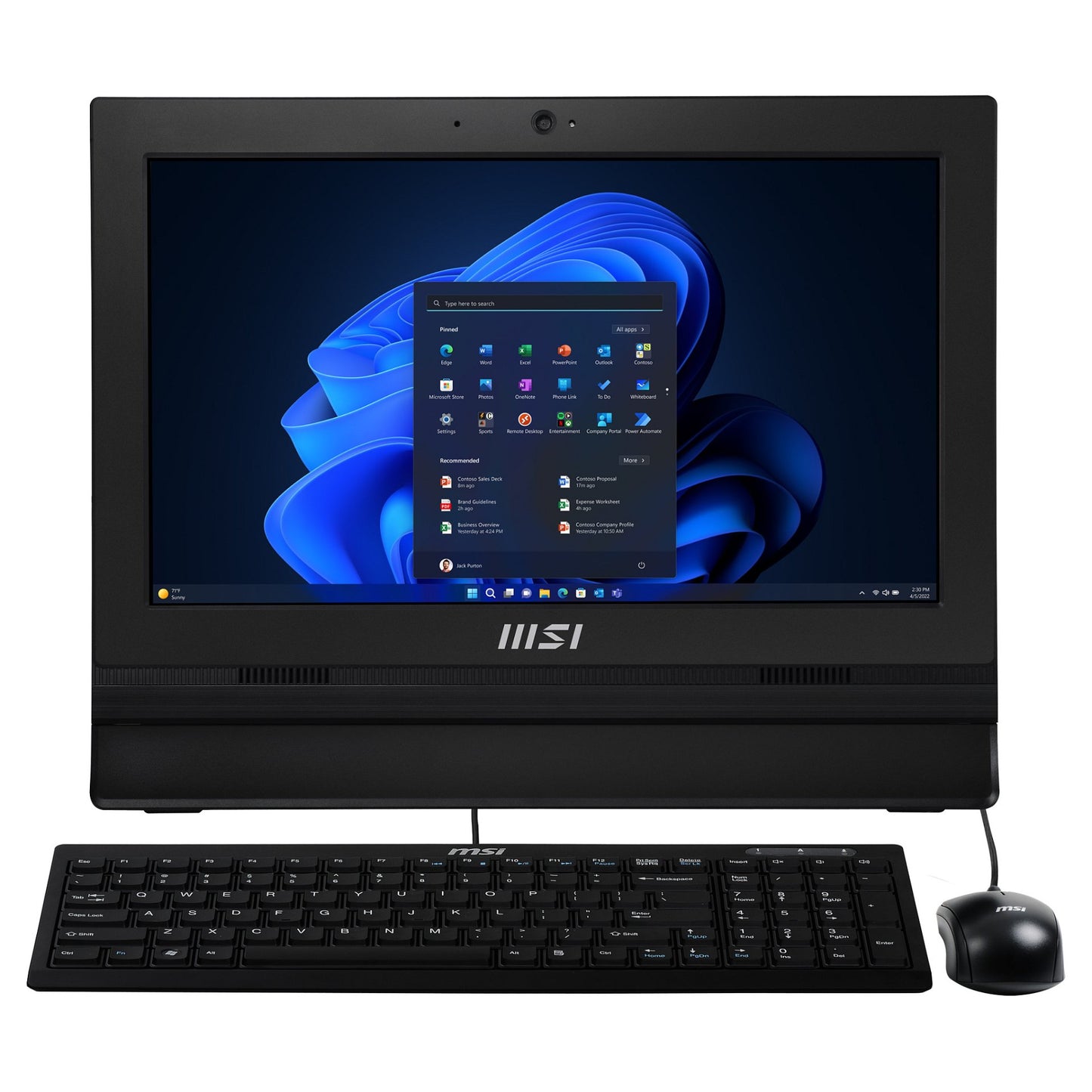 AIO MSI PRO AP162T ADL-019DE 15.6" HD N100/4GB/128GB/black W11P
