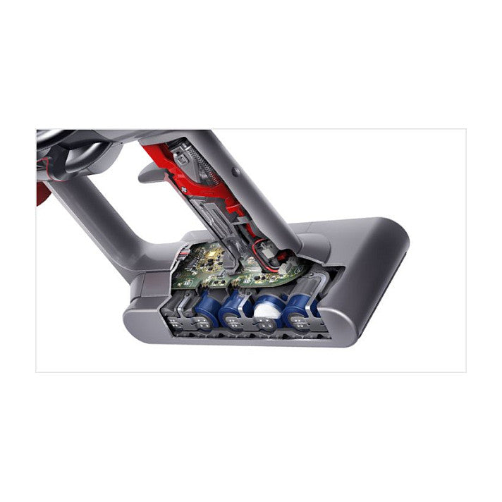 Dyson V11 Fluffy Kabelloser Staubsauger (Nickel/Rot)