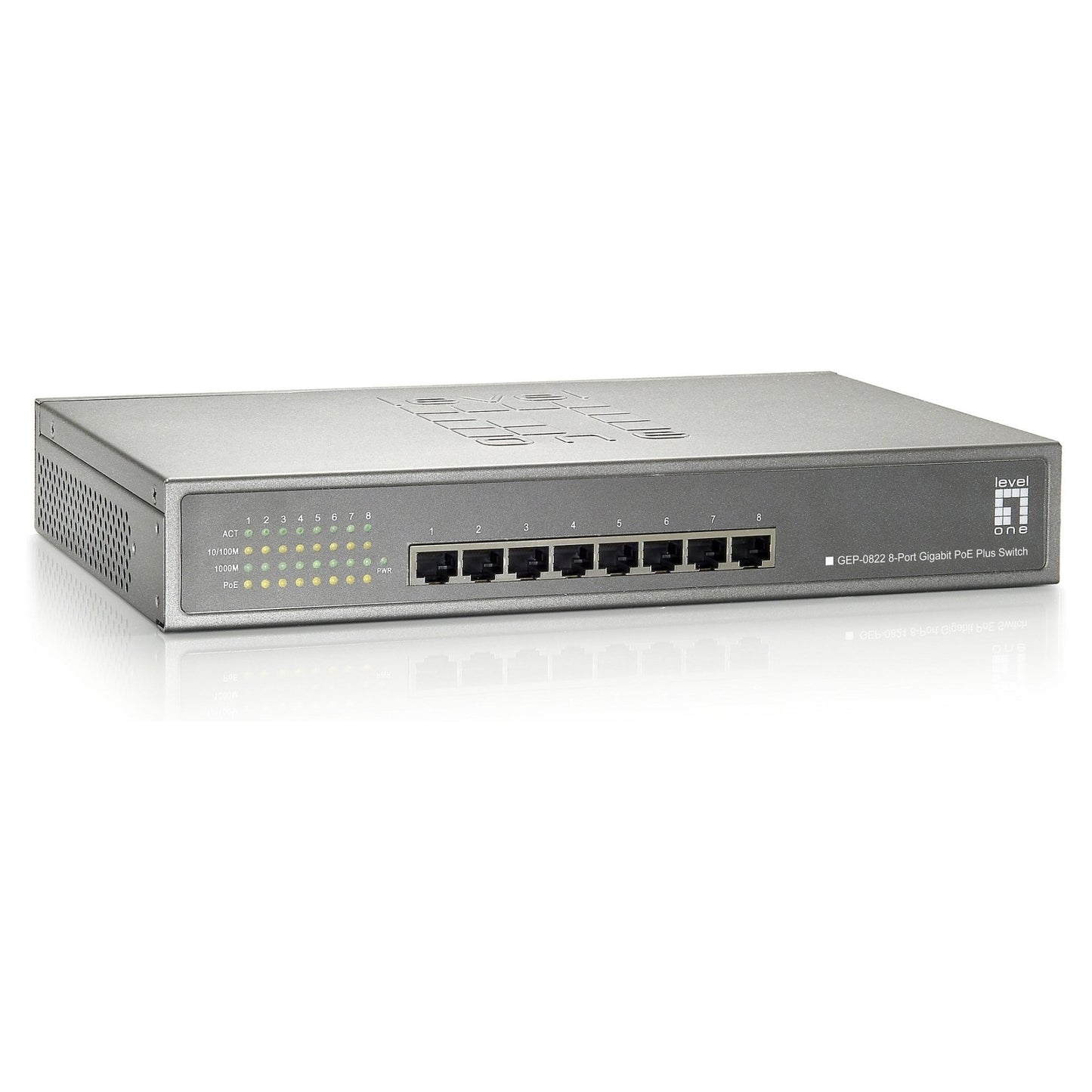 Switch 8x GE GEP-0822 240W 8xPoE+