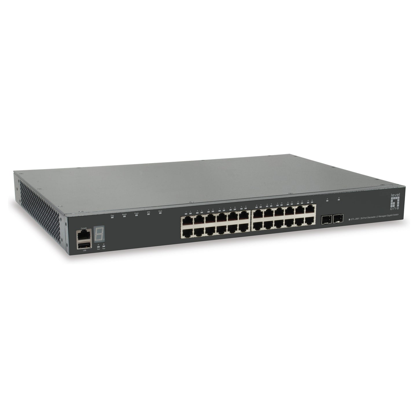 Switch 28x GE GTL-2891 1xGE 2x10GSFP+19"