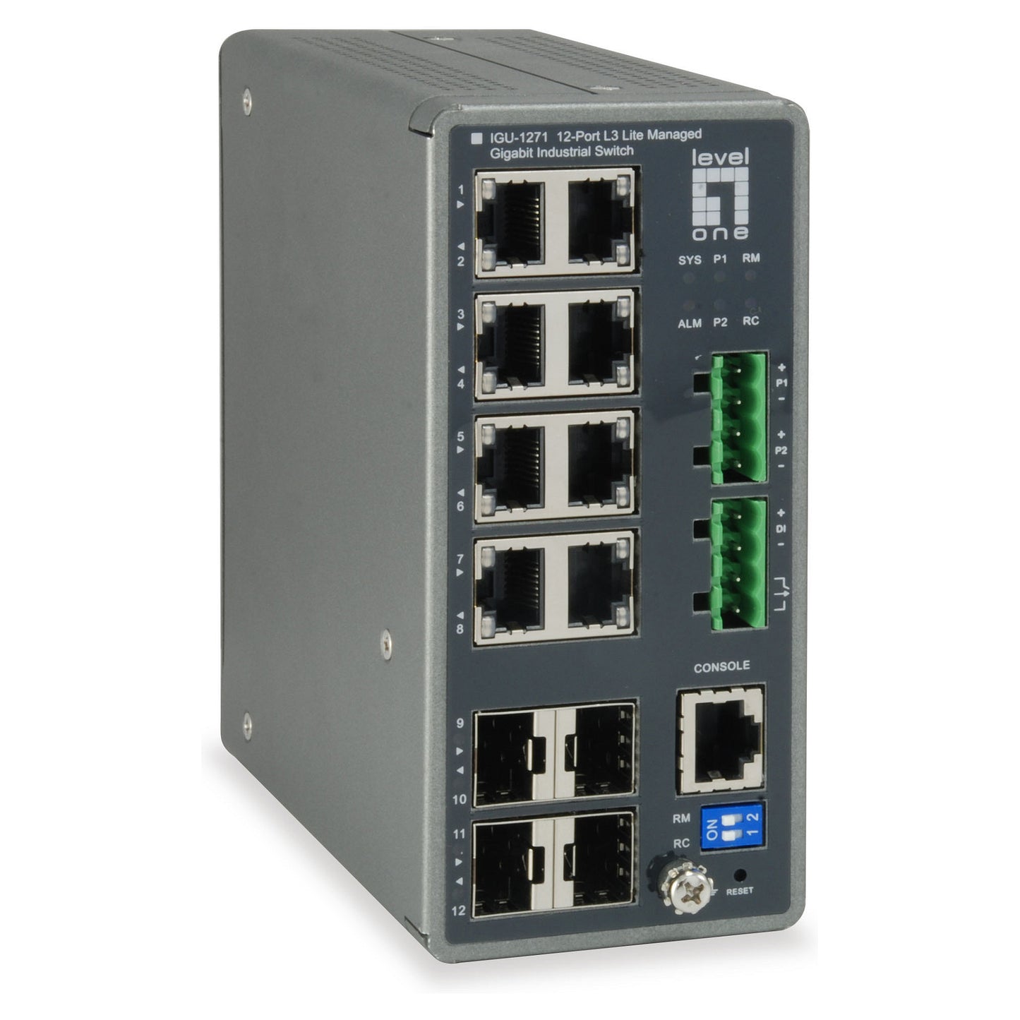 Switch 8x GE IGU-1271 4xGSFP 8xPoE