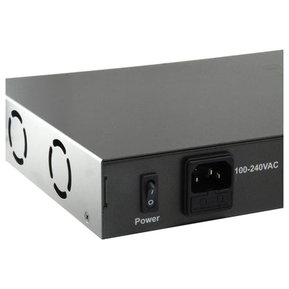 Switch 24x FE FGP-2601 2xGE 19" 150W 24xPoE