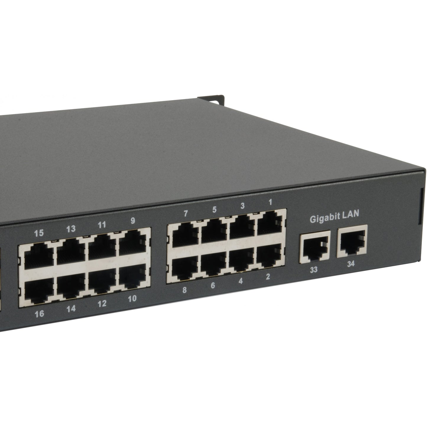 Switch 32x FE FGP-3400W380 2xGE 19" 380W 32xPoE