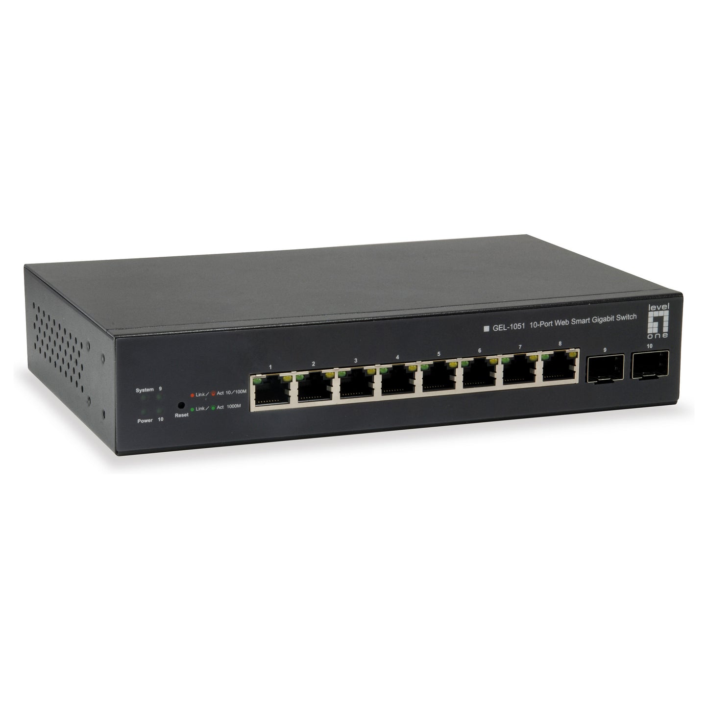 Switch 8x GE GEP-1051 2xGSFP 70W 8xPoE