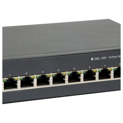 Switch 8x GE GEP-1051 2xGSFP 70W 8xPoE