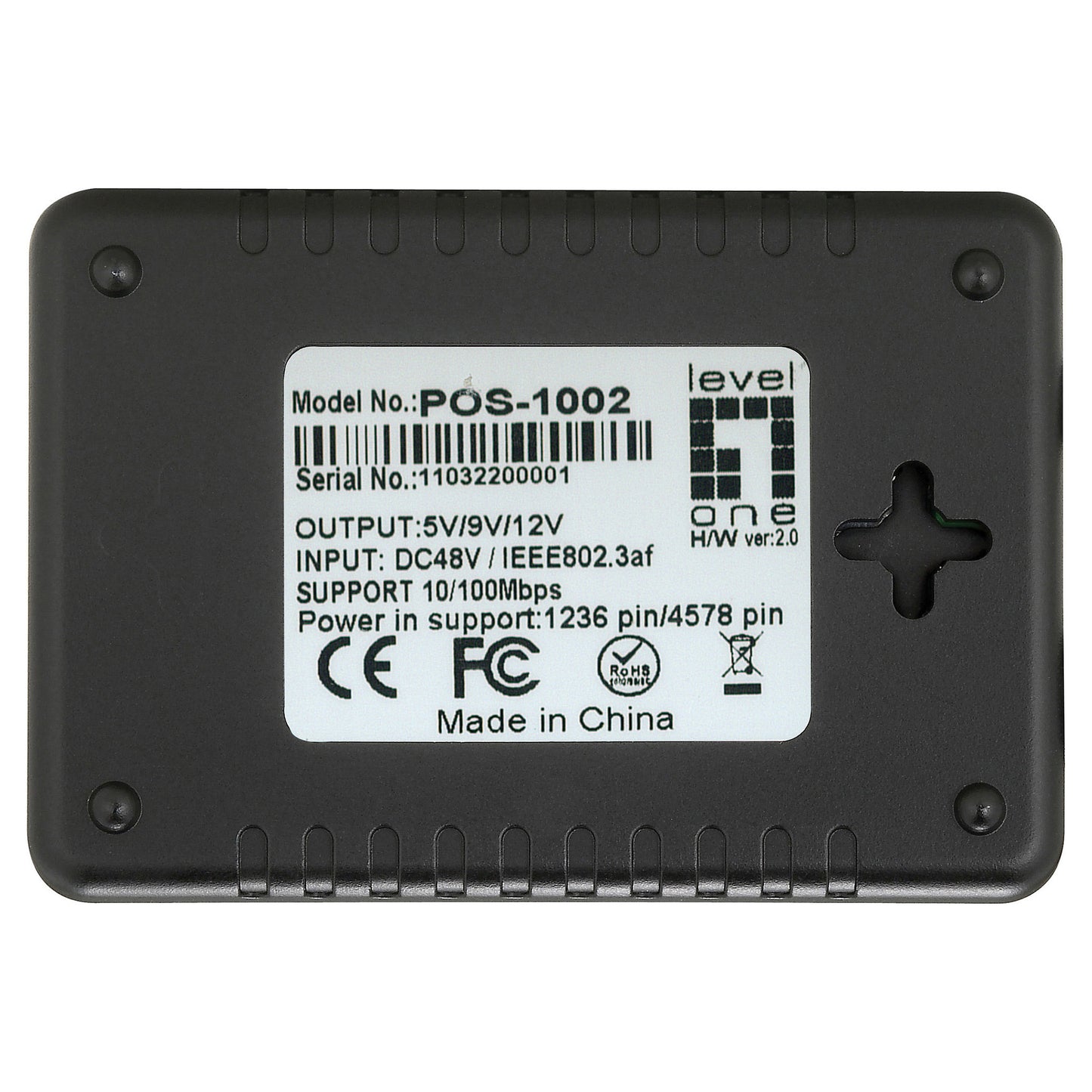 Splitter POS-1002 1x GE PoE