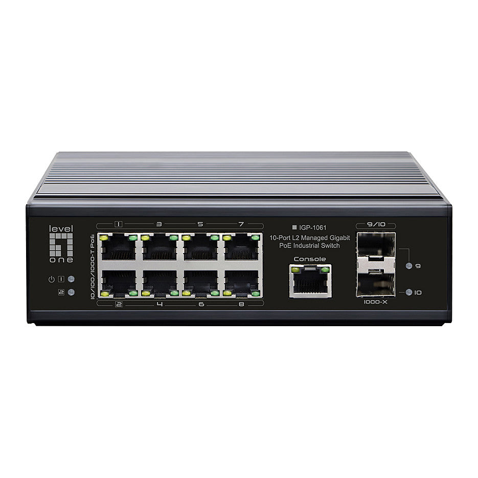 Switch 8x GE IGP-1061 2xGSFP 240W 8xPoE+