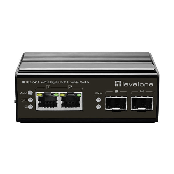 Switch 2x GE IGP-0431 2xGSFP 180W 2xPOE+