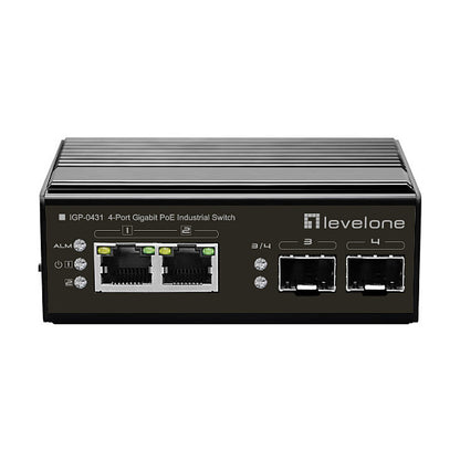 Switch 2x GE IGP-0431 2xGSFP 180W 2xPOE+