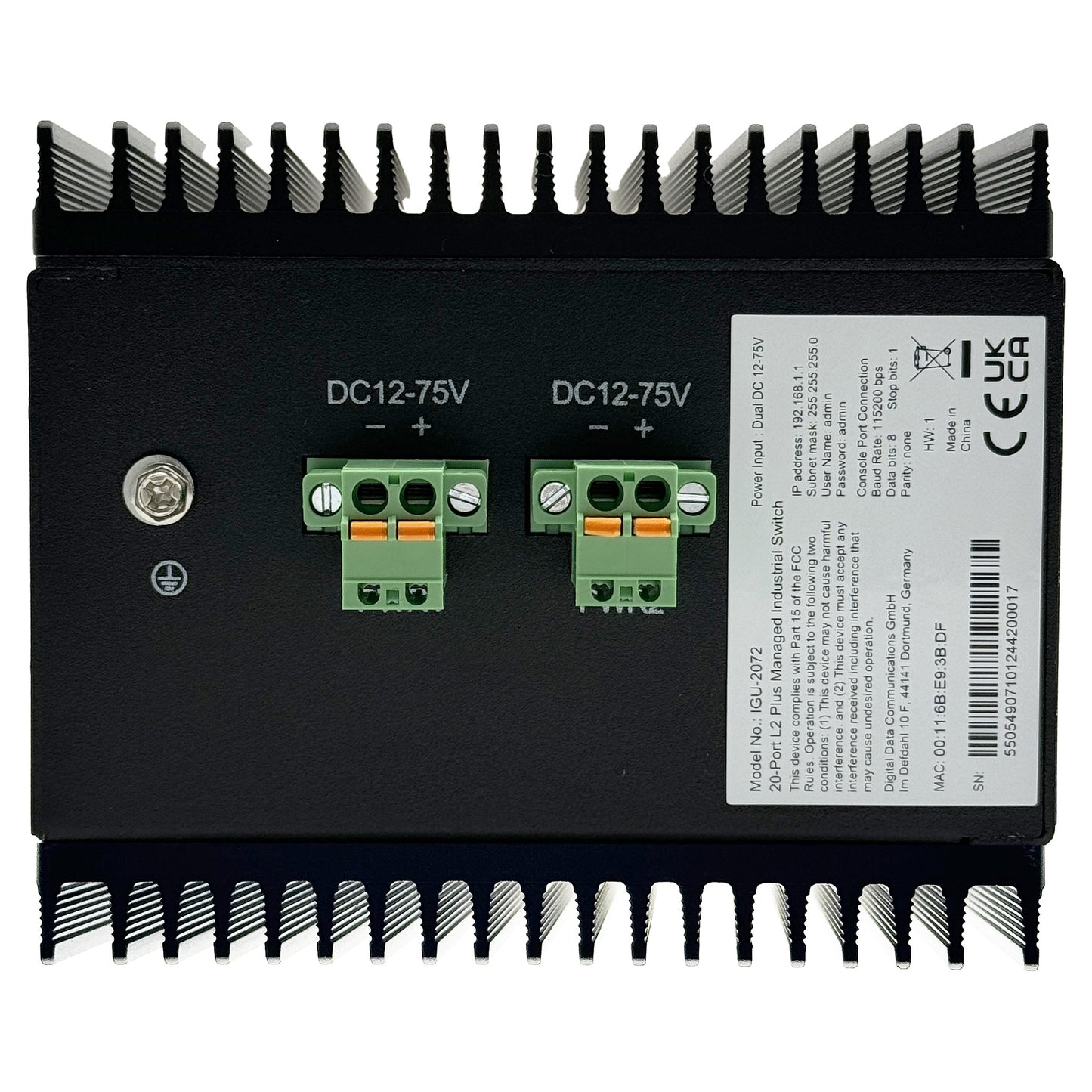 Switch 20x GE IGU-2072 8x 1GbE.8x 2.5GbE SFP sw