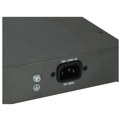 Switch 24x GE GEP-2652 2xGSFP 19" 370W 24xPoE+