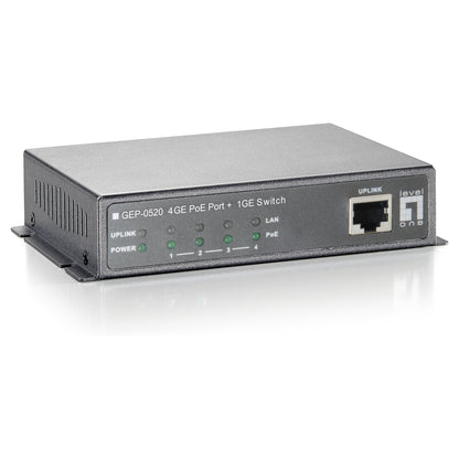 Switch 5x GE GEP-0520 61.6W 4xPoE+