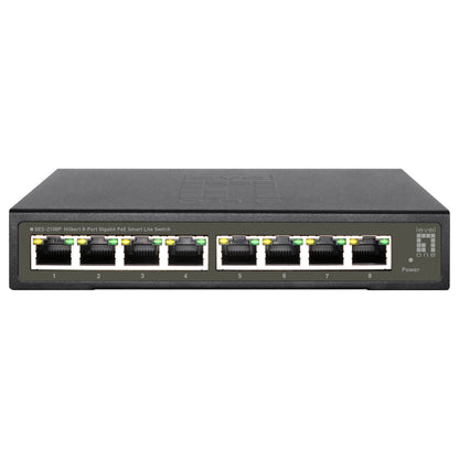 Switch 8x GE GES-2108P Hilbert 112W 8xPoE+