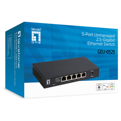 Switch 5x GE GEU-0525 2.5GbE 100/1000Mbps sw