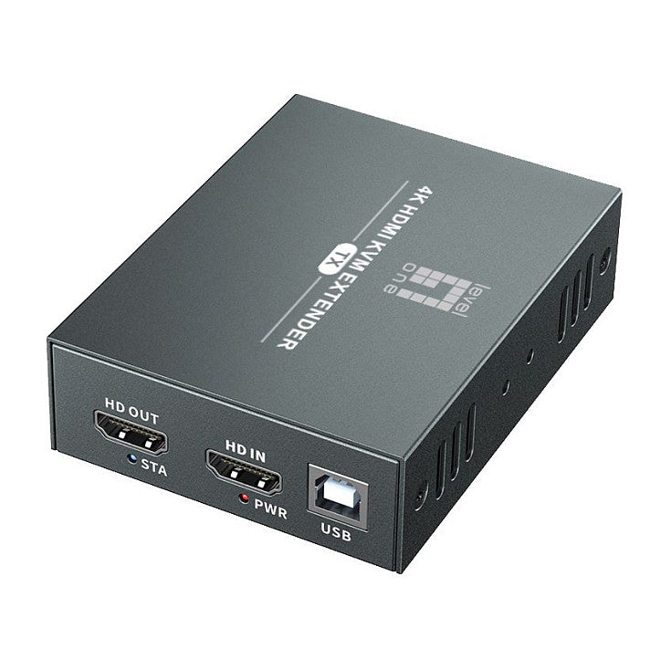 HDMI over Cat.5/6 Extender kit 4K. 100m schwarz