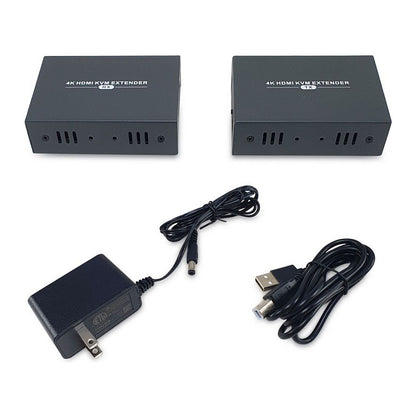 HDMI over Cat.5/6 Extender kit 4K. 100m schwarz