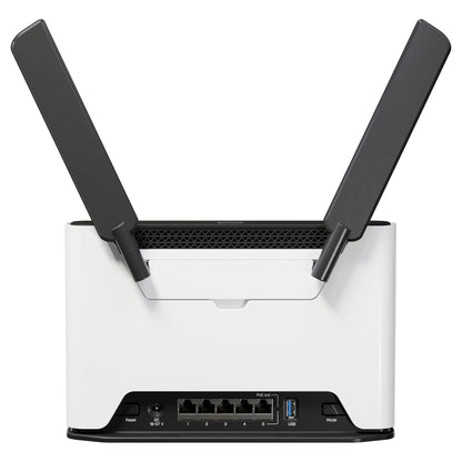 MikroTik Chateau PRO AX H53UiG-5HaxQ2HaxQ. 4x4 2.4/5 GHz. 5x Gigabit. 1x PoE-out. USB