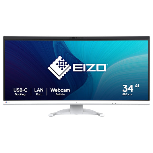 EIZO 86.7cm (34.1") EV3450XC-WT 21:9 4K 2xHDMI+DP+USB-C Curv