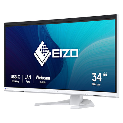 EIZO 86.7cm (34.1") EV3450XC-WT 21:9 4K 2xHDMI+DP+USB-C Curv