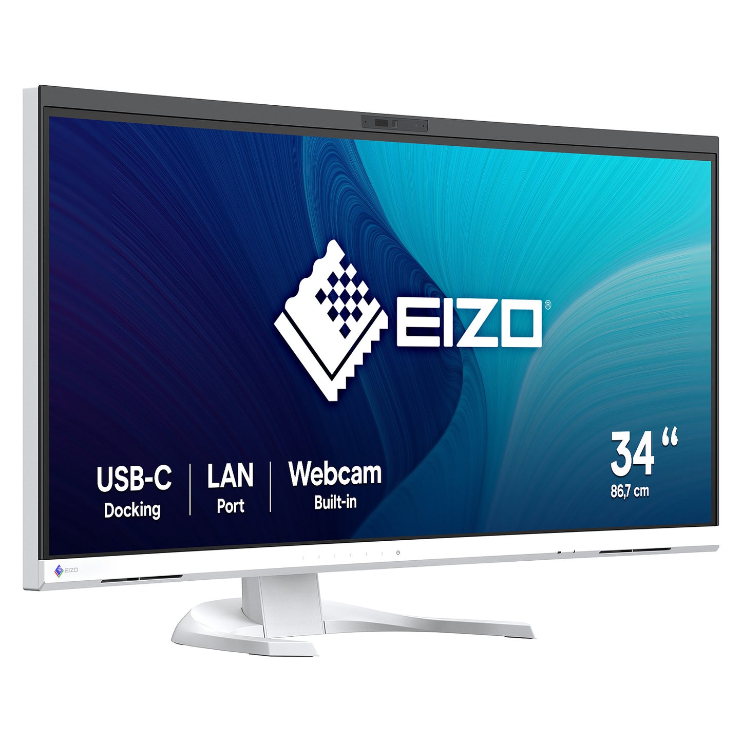 EIZO 86.7cm (34.1") EV3450XC-WT 21:9 4K 2xHDMI+DP+USB-C Curv
