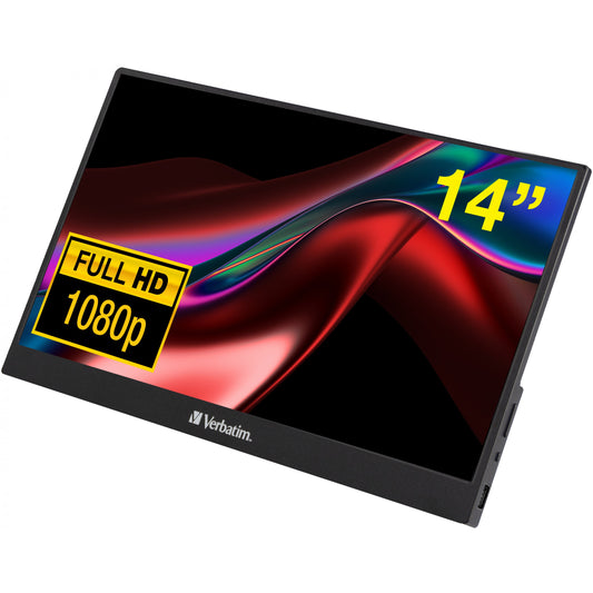Tragbarer Monitor Verbatim PM-14, 14 Zoll, Full HD 1080p