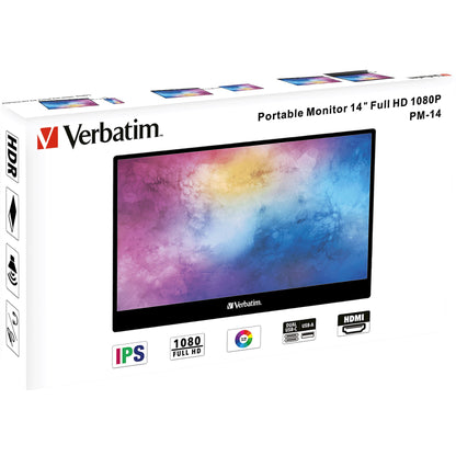 Tragbarer Monitor Verbatim PM-14, 14 Zoll, Full HD 1080p