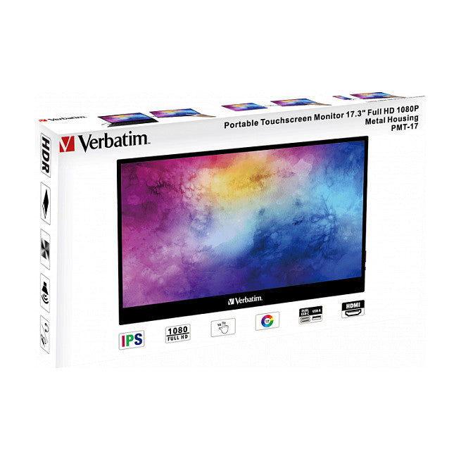 Verbatim PMT-17 Portable Touchscreen Monitor 17.3" FullHD
