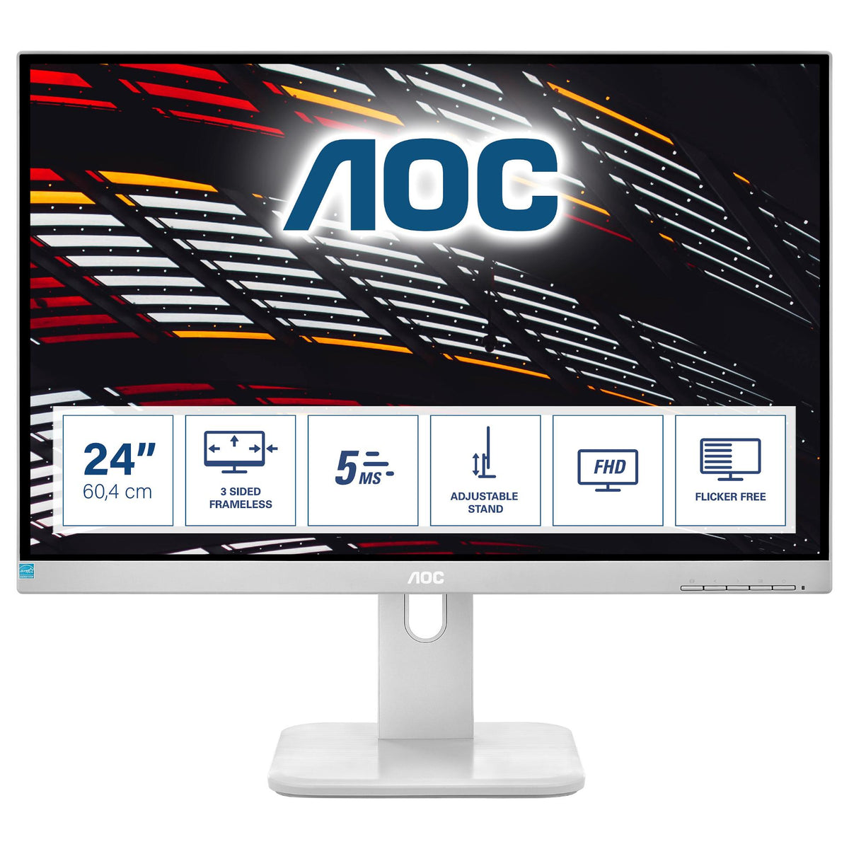 AOC 60.5cm (23.8") 24P1/GR 16:09 HDMI+DP+DVI+USB IPS Li.gr