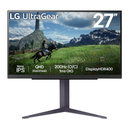 LG 27" 27GS85QX-B Ultragear Gaming WQHD HDMI DP IPS 16:9