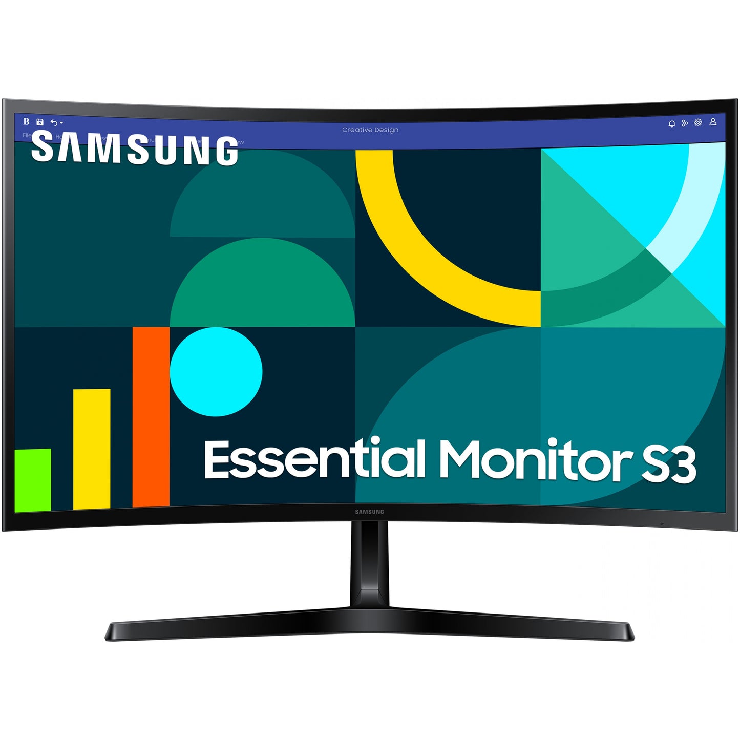 68,6cm/27" (1920x1080) Samsung S27D366GAU 16:9 FHD VA Curved 4ms 100Hz VGA HDMI Black