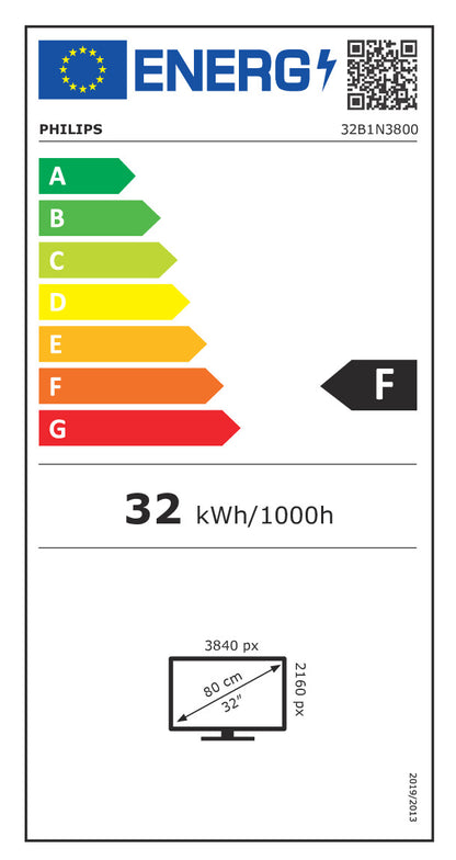 Philips 80.0cm (31.5") 32B1N3800 16:09 HDMI+DP+USB black