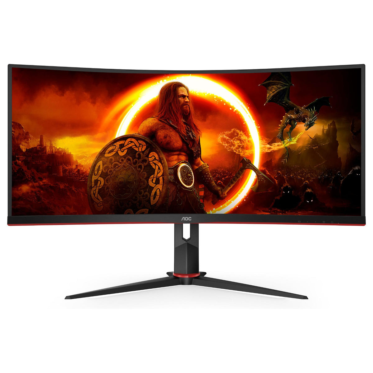 AOC 86.4cm (34") CU34G2XP/BK 21:09 2xHDMI+2xDP+USB Curved retail