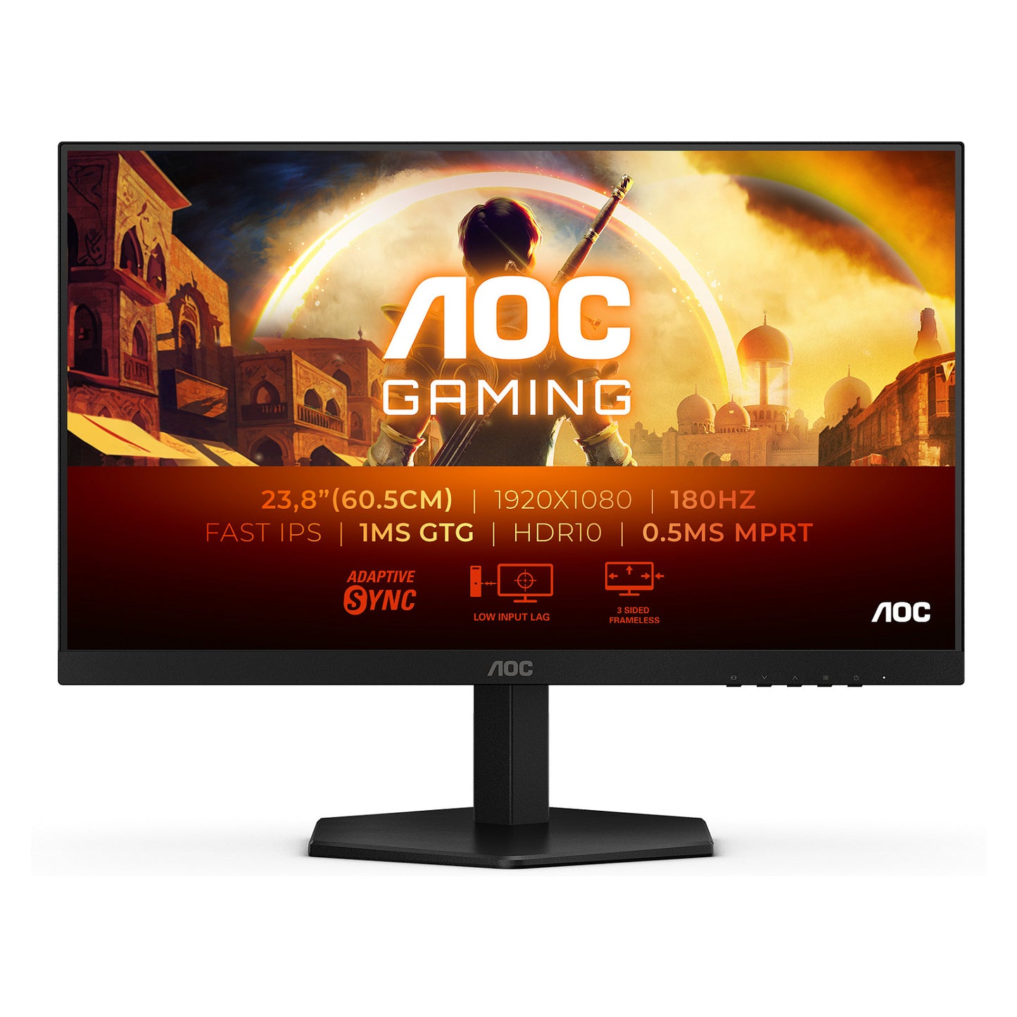 61cm/24" (1920x1080) AOC 24G42E Gaming 16:09 HDMI+DP black/grey