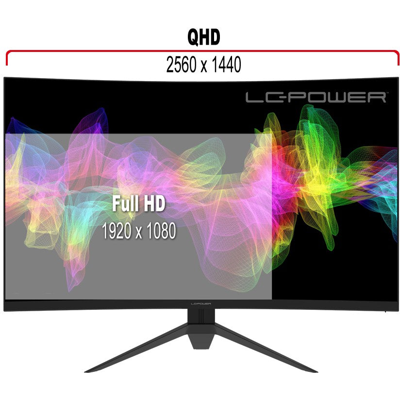 LC-Power 68.6cm (27") LC-M27-QHD-165-C 2xDP+2xHDMI