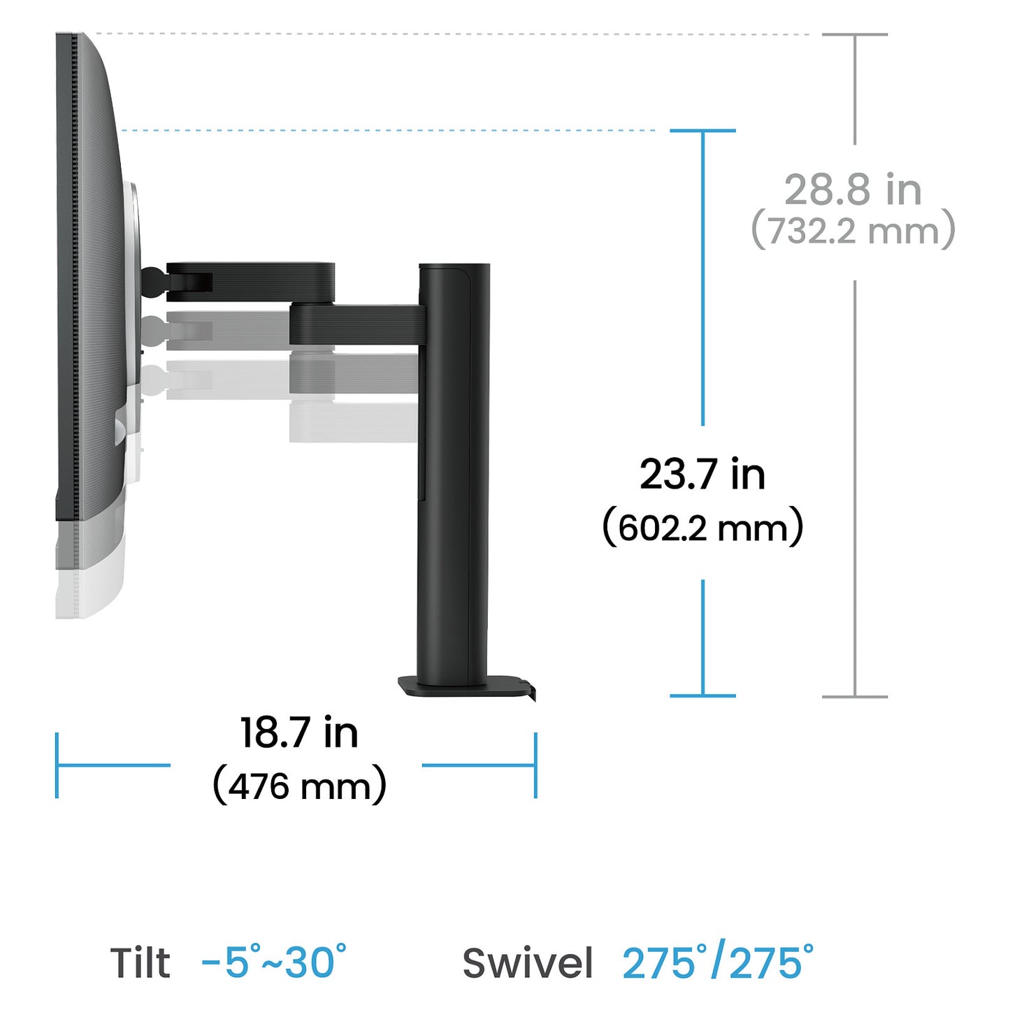 BenQ 71.6cm RD280UA 3:2 HDMI/USB-C/DP sil. ErgoArm UHD