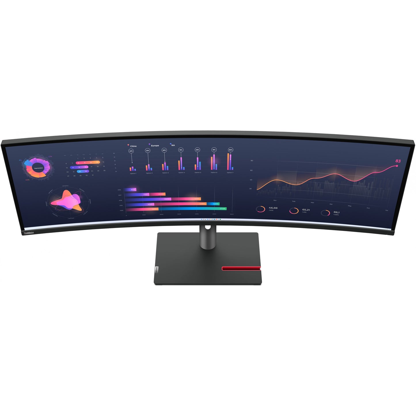 Lenovo ThinkVision P49w-30 (49") DQHD HDMI/DP/USB-C/DOC