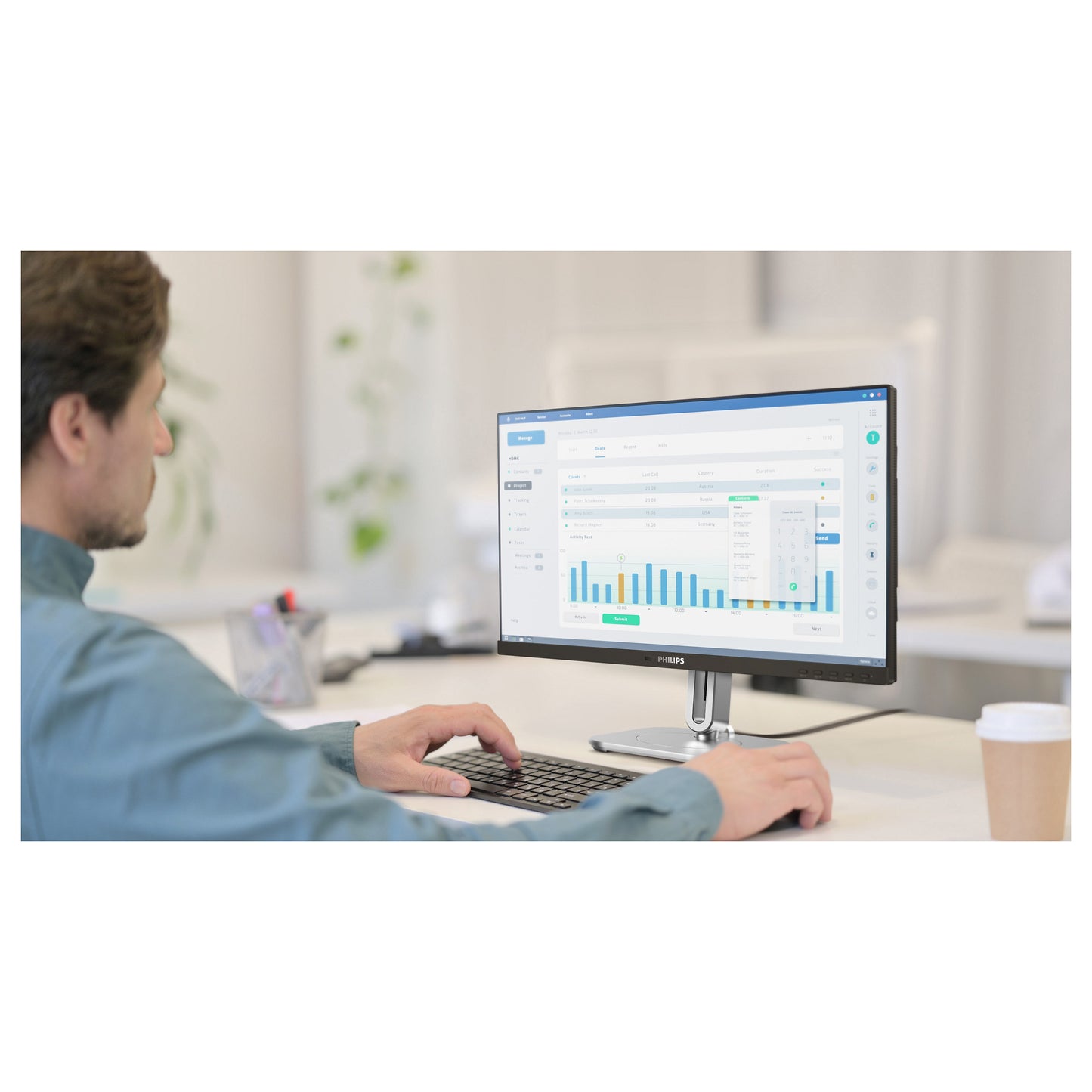 Philips 60.5cm (23.8") 24B2G5301 16:09 HDMI+DP+USB-C darkgre