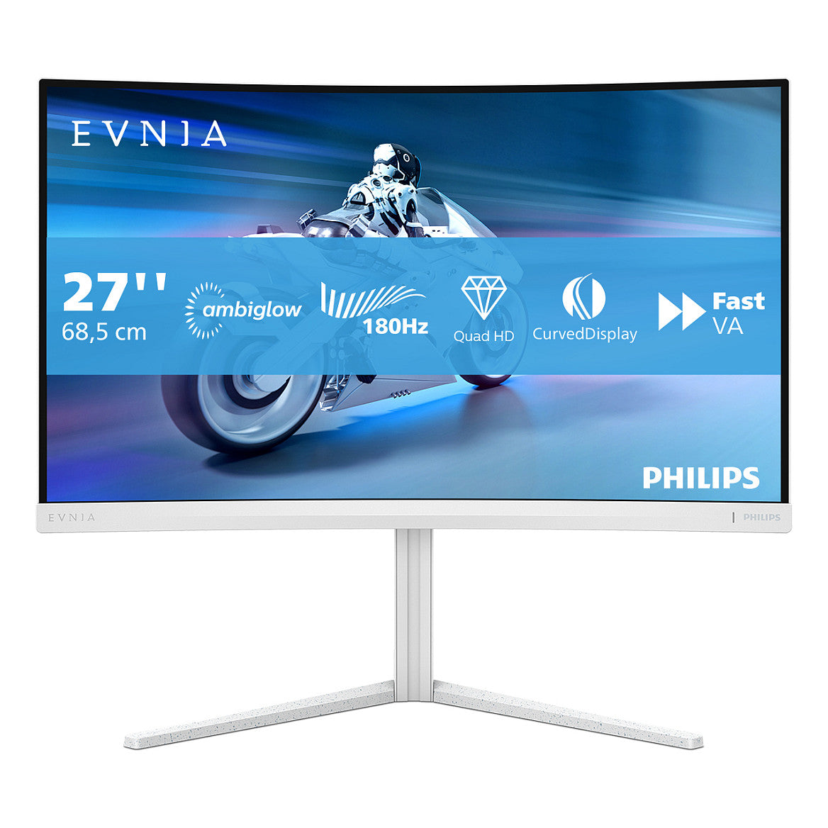 Philips 68.5cm (27.0") 27M2C5501 16:09 2xHDMI+DP Curved wh.