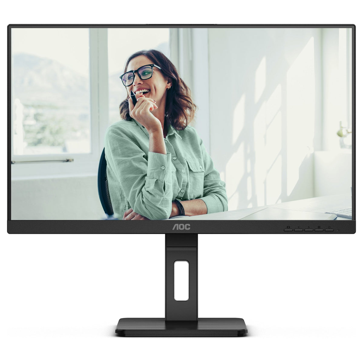 68,6cm/27" (2560x1440) AOC Q27P3CV 16:9 WQHD IPS 4ms 100Hz HDMI DisplayPort USB-C USB LAN VESA Speaker HDR Black